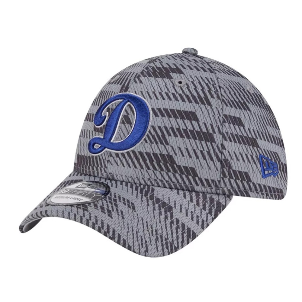 New Era Adult Los Angeles Dodgers Clubhouse Grey 39Thirty Stretch Fit Hat L/XL